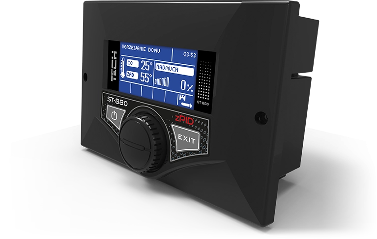 Regulátory pro kotle s ručním přikládáním - EU-880 zPID - 2