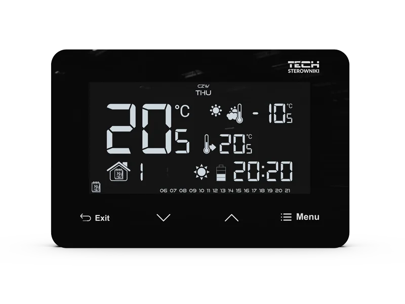 Dvoupolohové pokojové termostaty podomítkové - EU-293 v3 - 3