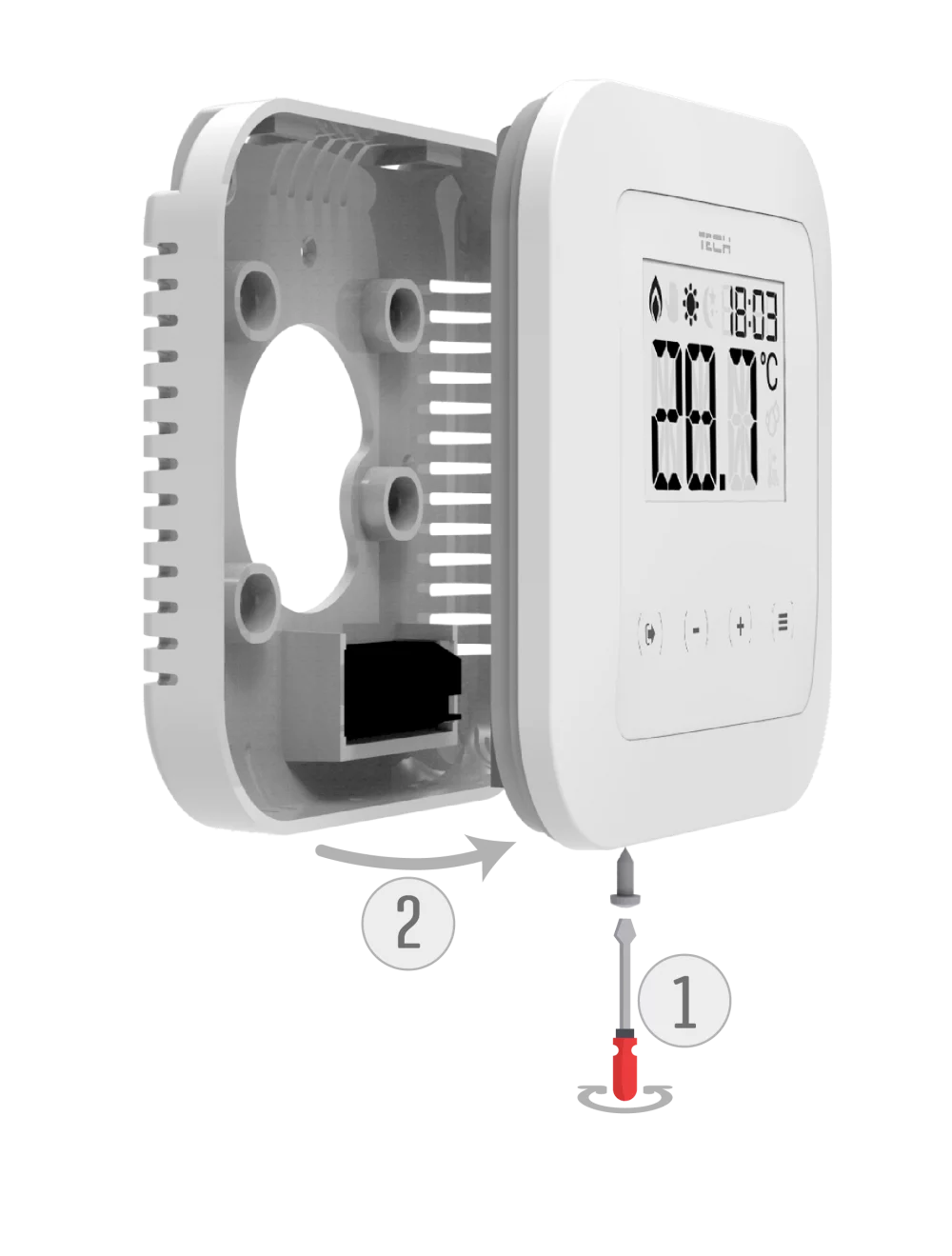 Dvoupolohové pokojové termostaty s běžnou komunikací (on / off) - EU-295 v3