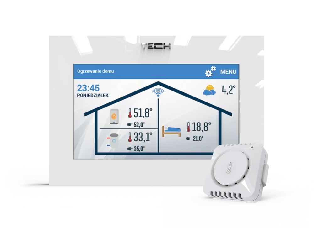 Pokojové termostaty OpenTherm pro plynové kotle - EU-2801 WiFi