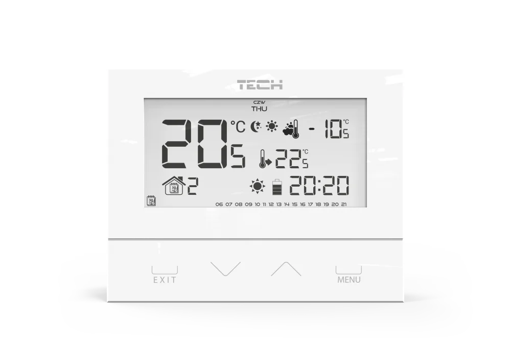 Dvoupolohové pokojové termostaty s běžnou komunikací (on / off) - EU-292 v3