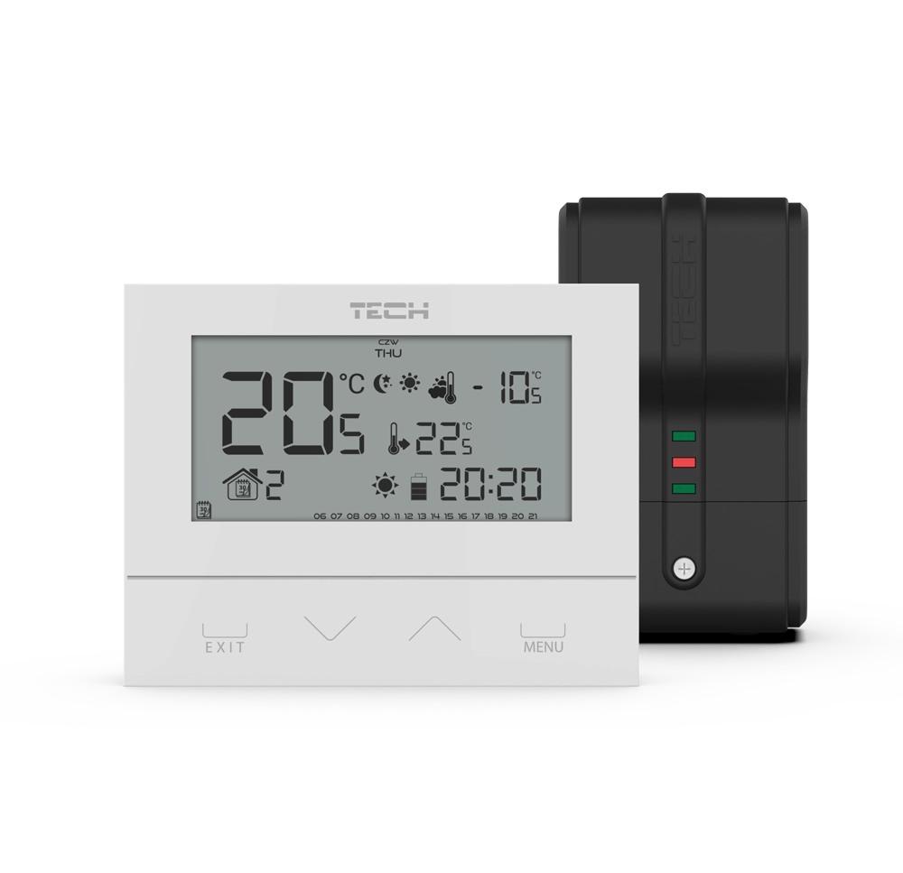 Dvoupolohové pokojové termostaty s běžnou komunikací (on / off) - EU-292 v2 - 2