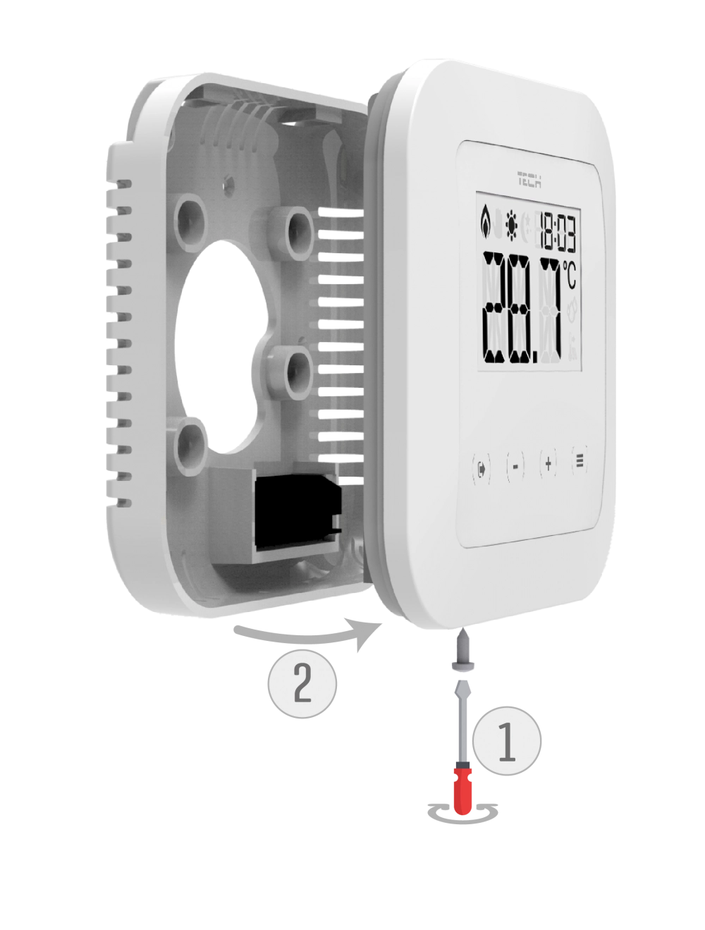 Dvoupolohové pokojové termostaty s běžnou komunikací (on / off) - EU-295 v2 - 2