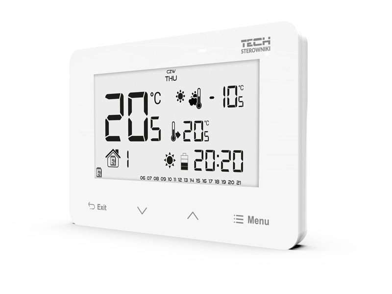 Dvoupolohové pokojové termostaty podomítkové - EU-293 v3 - 7