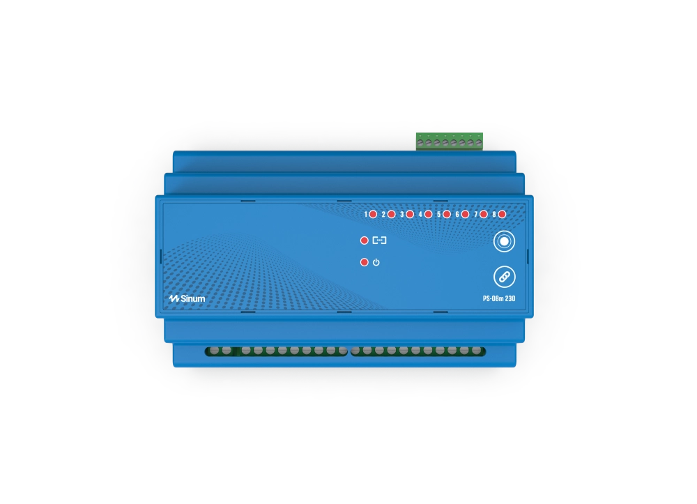 Moduly pro řízení osvětlení na DIN lištu - PS-08m 230