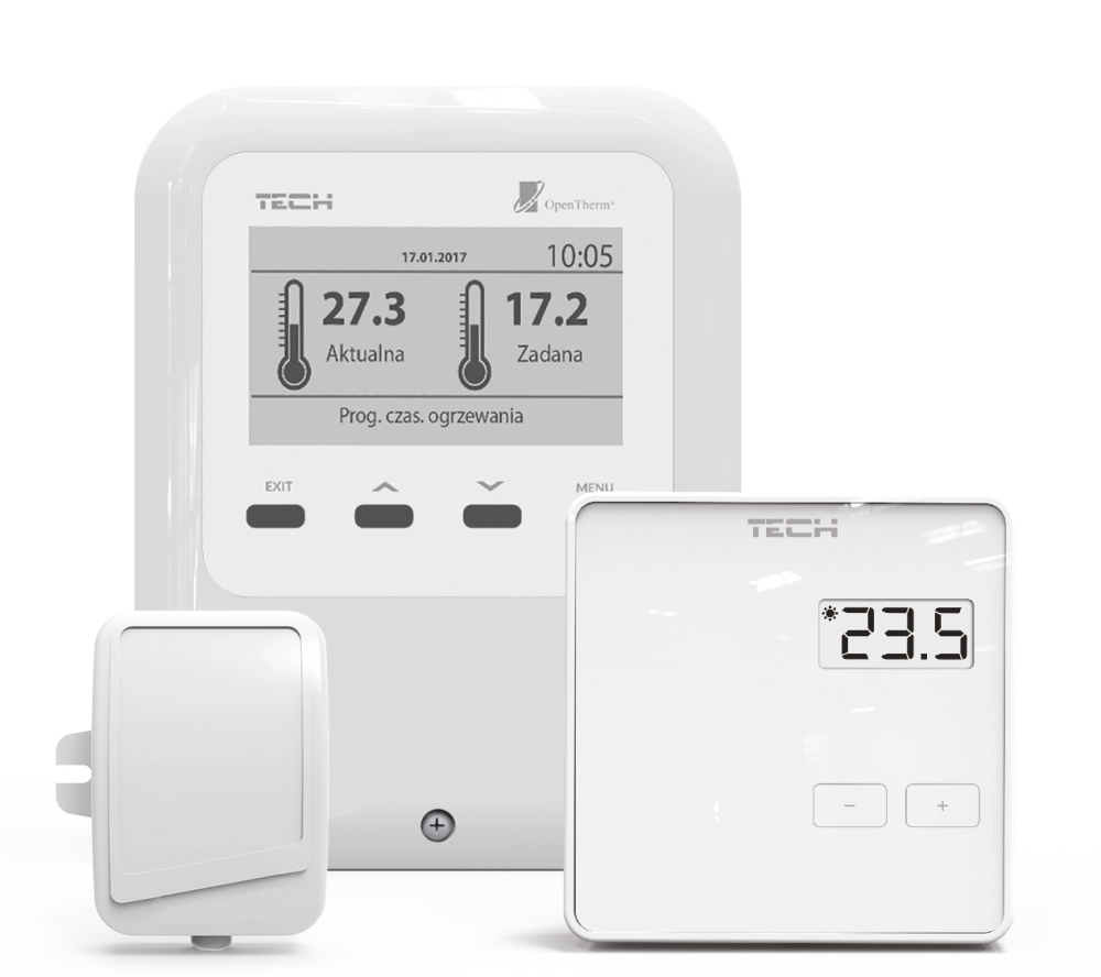 Pokojové termostaty OpenTherm pro plynové kotle - EU-WiFi OT