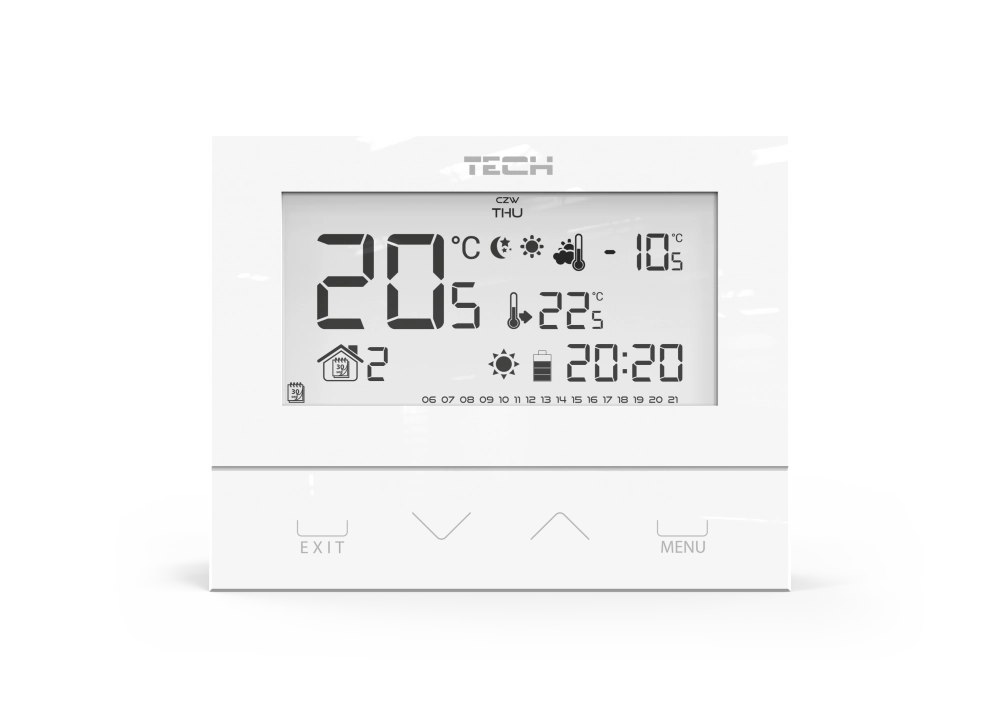 Dvoupolohové pokojové termostaty s běžnou komunikací (on / off) - EU-292 v2