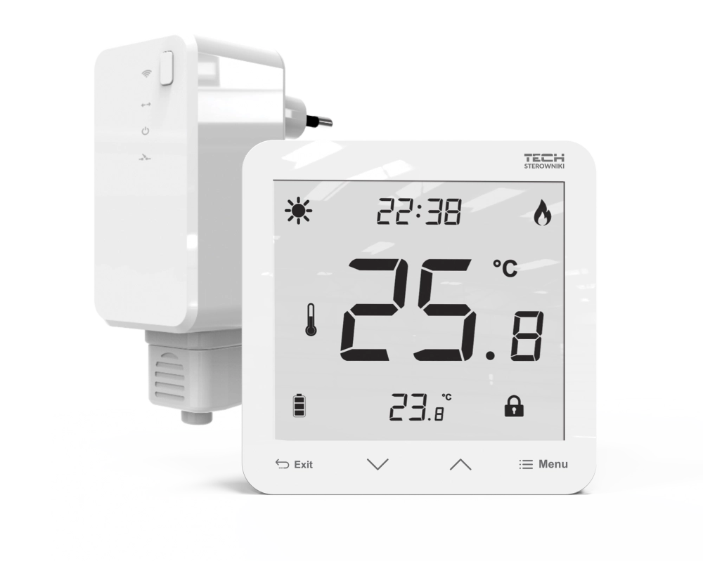 Dvoupolohové pokojové termostaty podomítkové - EU-297 v2